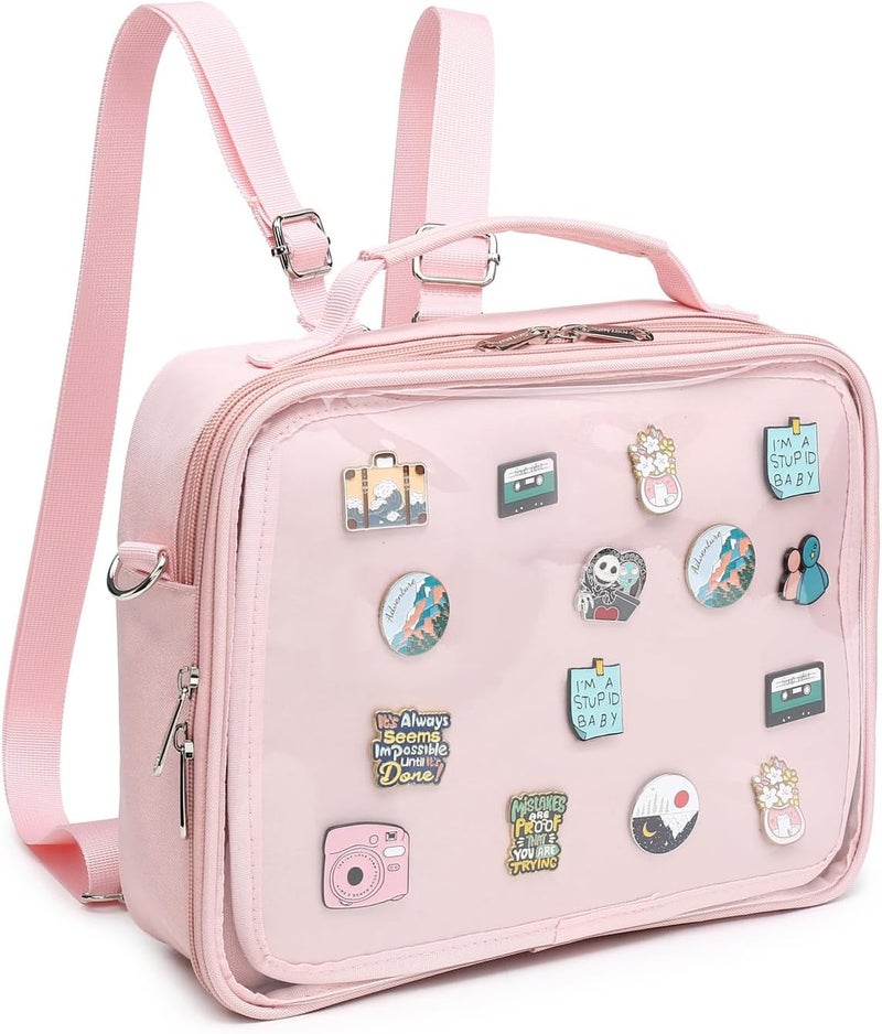 CHERRY SAUCE Dopamine Color Ita Bag Backpack Satchel Oxford Crossbody Messenger Shoulder Bag - Image 1